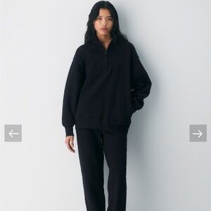 Aritzia Sweatfleece Sweatshirt and Sweatpants Set